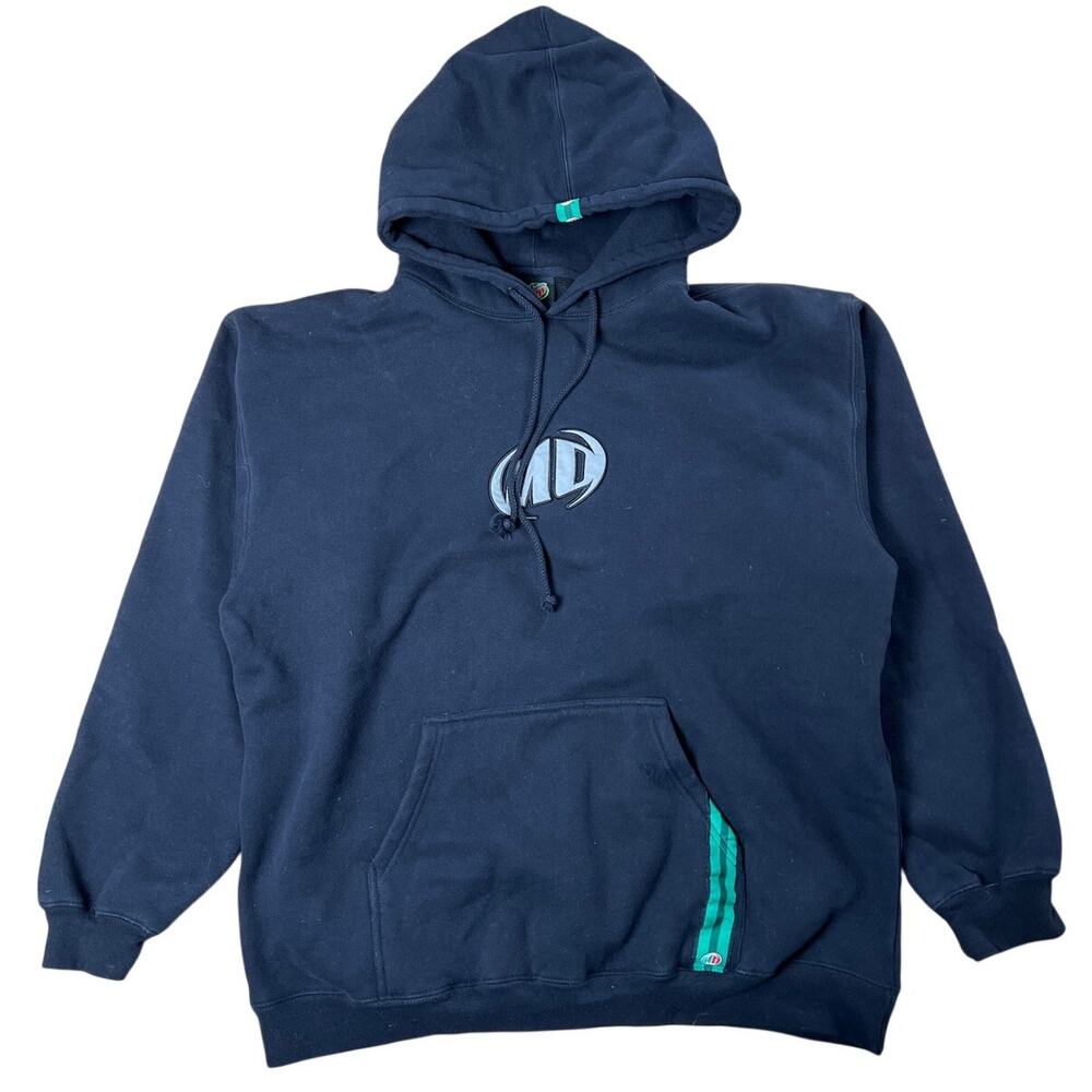 Vintage Mountain Dew Heavyweight Hoodie Skater ski 90s Y2K Large